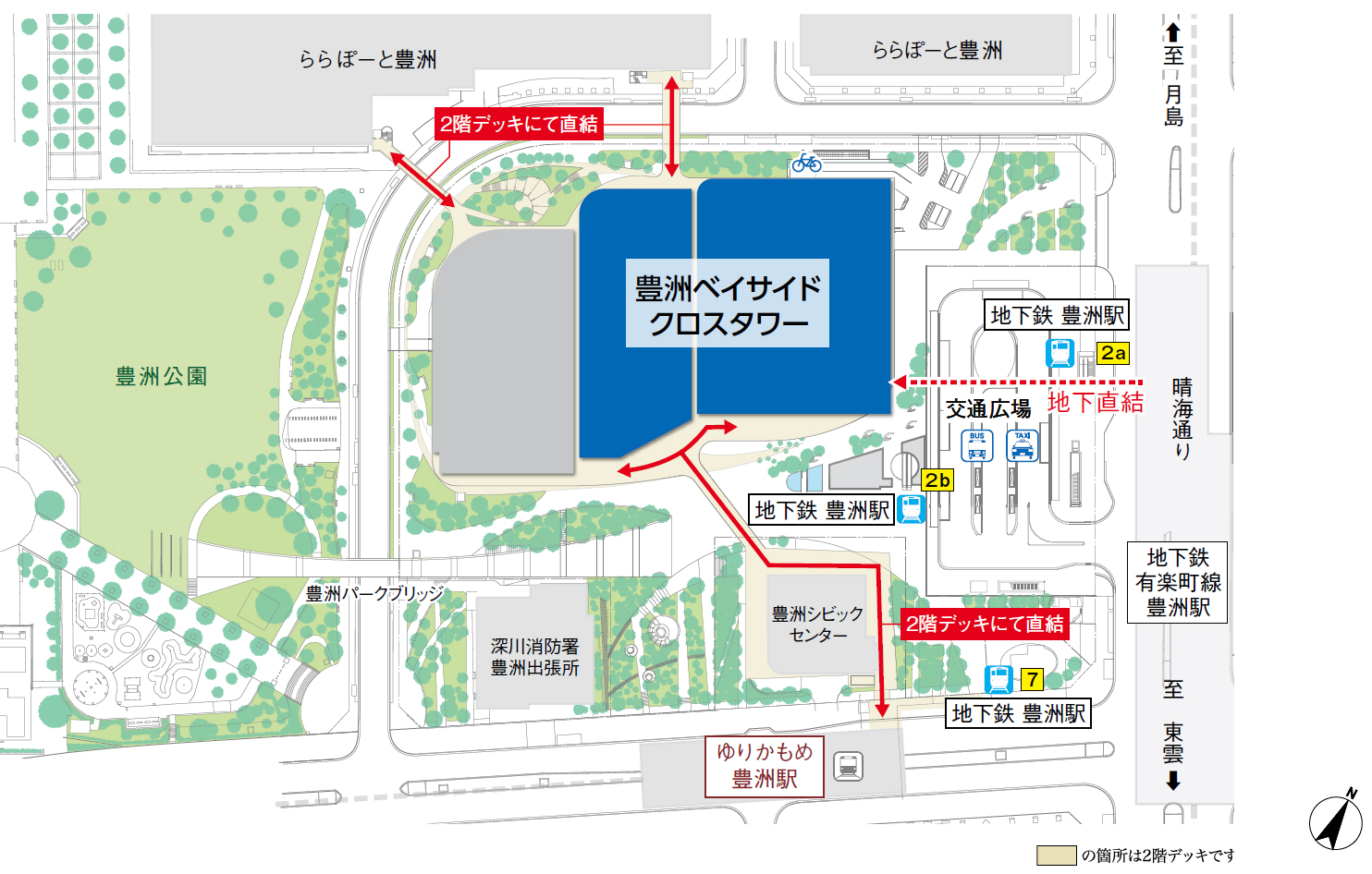 31Builedge豊洲ベイサイドクロス 貸し会議室 アクセスマップ